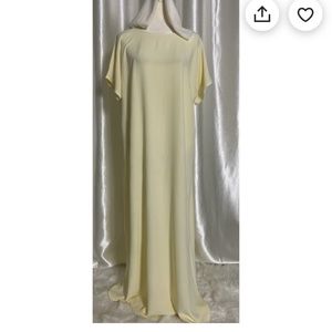 Ivory | Crepe Inner | Under Abaya Slip | Short Sleeve Dress